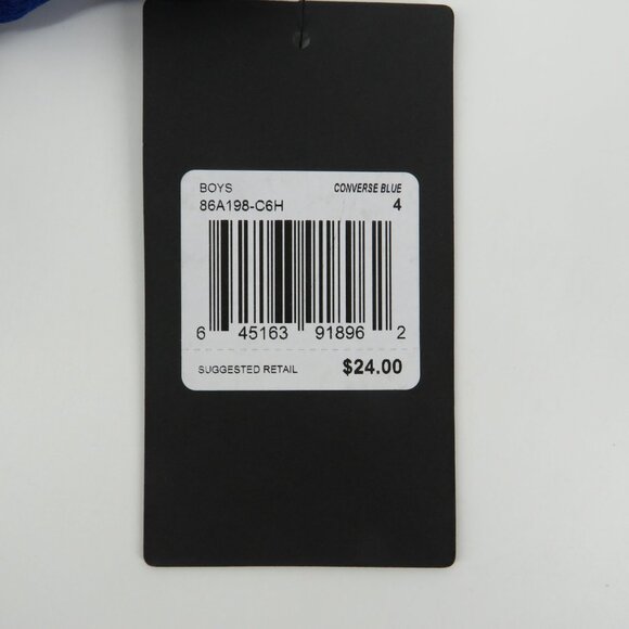 Converse Boys Blue Logo Print Athletic Shorts Size 4 Elastic Waistband NWT $24 - Picture 2 of 3